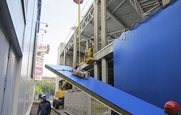 Подъем сэндвич-панелей