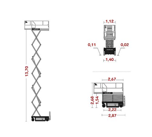 Ножничный подъёмник ZOOMLION ZS1414HD
